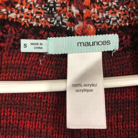 Women’s Southwesten, Aztec Cardigan w/Fringe, Long-Sleeved, Open Front, SZ S - Picture 7 of 7